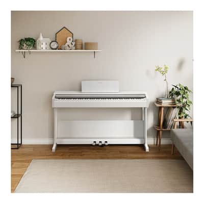 Yamaha Arius YDP-105 88-key Digital Piano with 3-pedal Unit and Bench (White) image 5