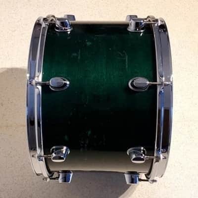 VTG MAPEX 14"x10" Emerald Green Rack Tom Drum Maple "Pro M" - Awesome! image 6