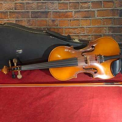 Vintage 1970s MIJ Kiso Suzuki Copy of Antonius Stradivarius 3/4 Violin Natural w/ OHSC & Bow image 1