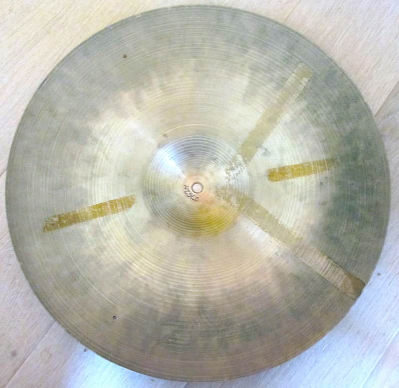 20" Zildjian Avedis Hollow Logo Sizzle Ride Cymbal w/Rivets 1970s - Vintage image 1