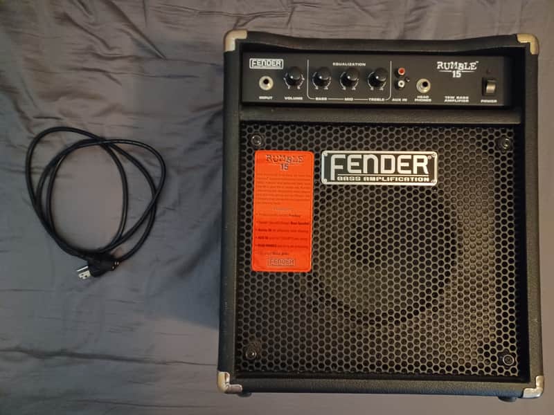 Fender Rumble 15 15-Watt 1x8" Bass Combo 2000s - Black image 1