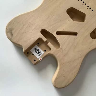 Lefty Tele Style Guitar Basswood Body, String Through image 3