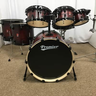 Premier Drums XPK Series 7 Piece Shell Pack Kit/Cherry Burst Finish/FAST FIVE image 2