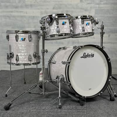 Ludwig Classic Maple "Super 70s"  4pc Drum Set 20/10/12/14 70s White Marine Pearl - DCP Exclusive!