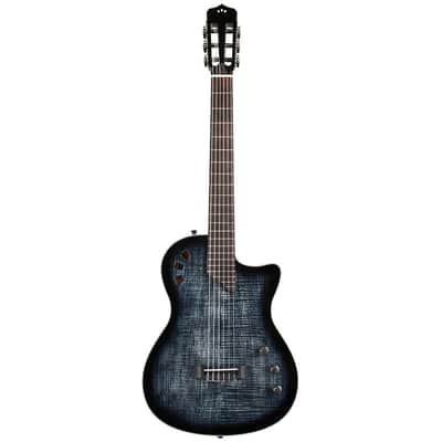 Cordoba Fusion Stage Cutaway A/E Nylon String Guitar - Black Burst Open Box image 2