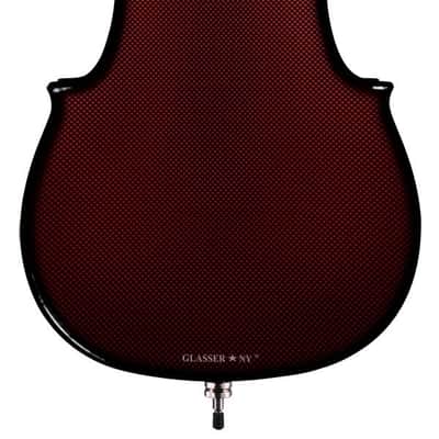 Glasser Carbon Composite Acoustic Electric 5-String Cello Outfit 4/4 size 2020s Red image 3