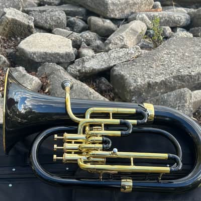 Euphonium 3 Valve Custom Black Gold Colour image 8