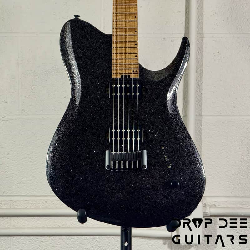 Balaguer USA Series Seraph Modern Electric Guitar w/ Case (524) - Gloss Metallic Black image 1