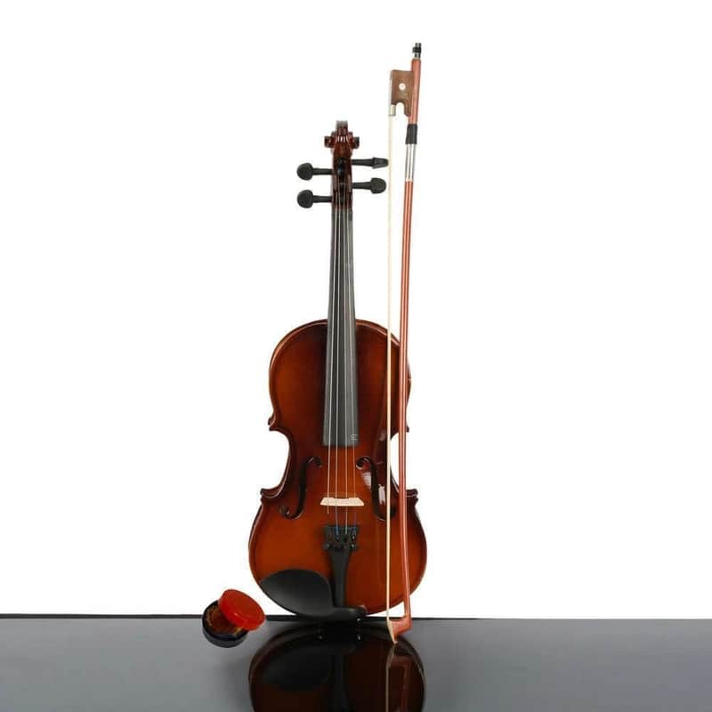 New 6-8 Years Old Children Acoustic Violin 1/4 size Natural + Case+ Bow + Rosin image 1