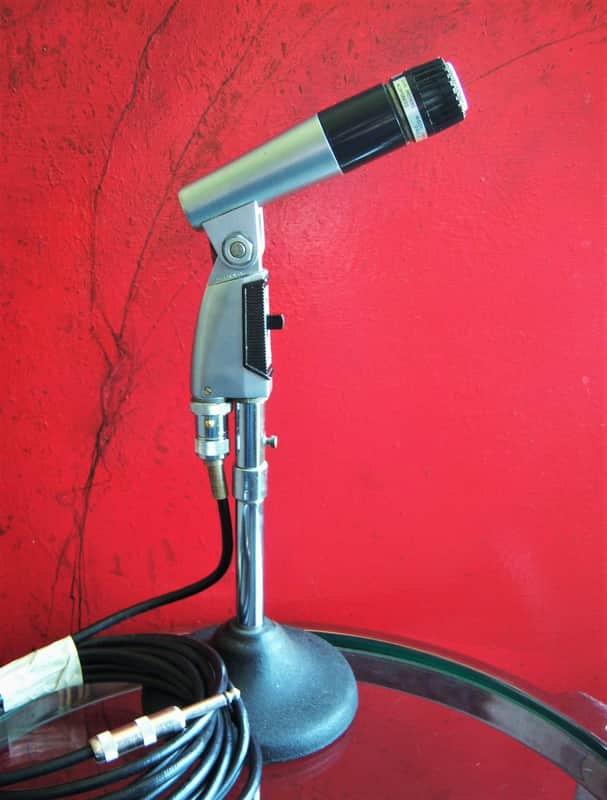 Vintage 1960's Shure 545S dynamic cardioid microphone Low Z with cable & Atlas LO-2B adapter SM57 image 1