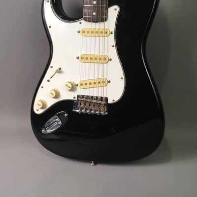 LEFTY! 1986 Vintage Fender Squier ‘62 Left Strat Guitar Fujigen E Serial Relic Mayer Black 1 Tribute 7.2 Lb HSC image 16