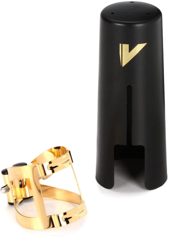 Vandoren M|O Alto Saxophone Ligature and Cap - Gilded image 1