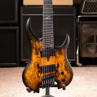 Legator G7FSS-DV Ghost 7-String Multi-Scale Headless Electric Guitar - Death Valley with Gig Bag image 3
