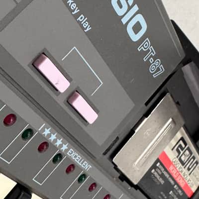 Casio PT-87 32-Key Mini Synthesizer 1980s - Black image 4