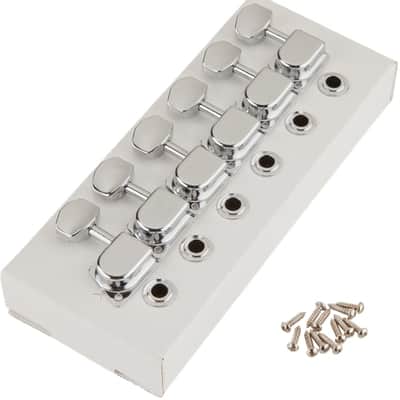 Fender 70s "F" Style Stratocaster /Telecaster Tuning Machines Left-Handed Chrome (6) image 1