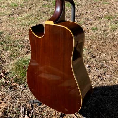Guild D-40c-NAT 1970s Natural Rare 1st Dreadnaught Cutaway image 12
