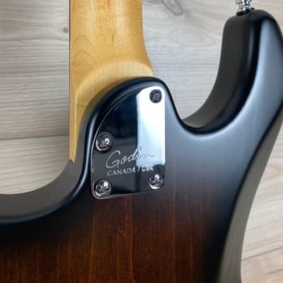 Godin Session HT Electric Guitar Bourbon Burst RN image 15