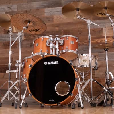 YAMAHA MAPLE CUSTOM ABSOLUTE NOUVEAU 4 PIECE DRUM KIT, VINTAGE NATURAL (PRE-LOVED) image 4