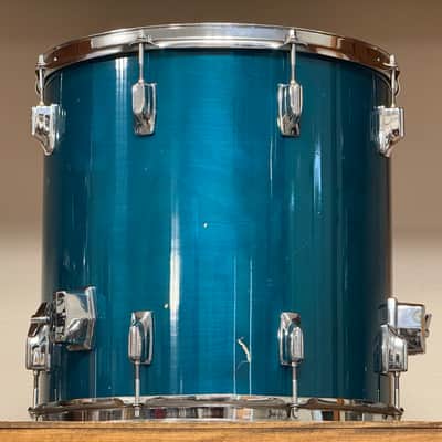1980's Tama Superstar 16" Aquamarine Floor Tom 16x16 image 9