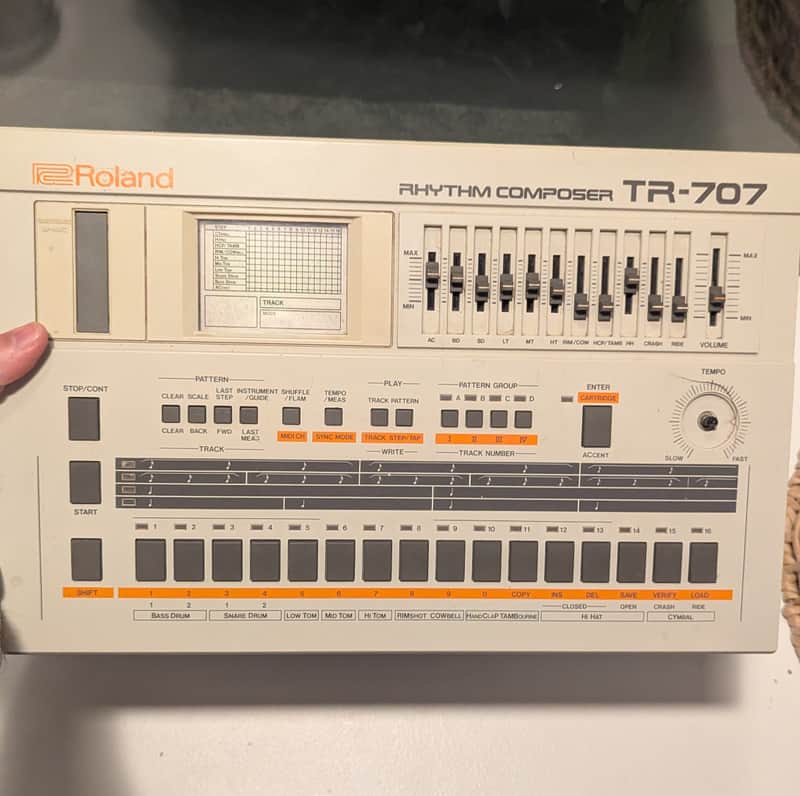 Roland TR-707 Rhythm Composer 1985 - White image 1