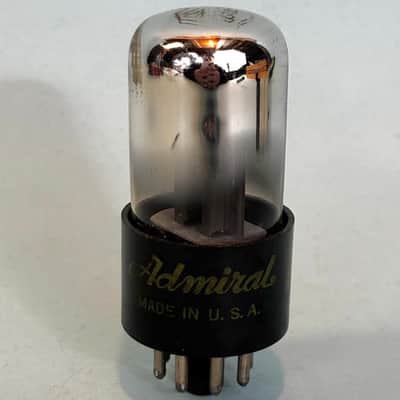 1959 Sylvania 6SN7GT Vintage Admiral Black Plate Chrome Top Tube! T548 image 1