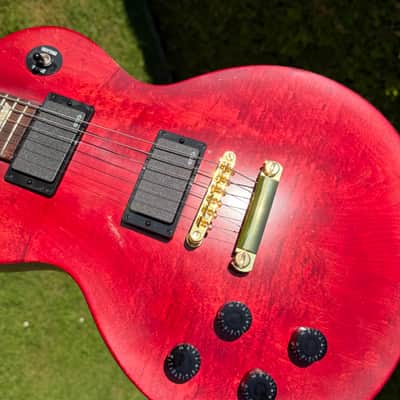 Gibson Les Paul Junior LPJ EMG upgrade gloss headstock upgrade left handed lefty image 6