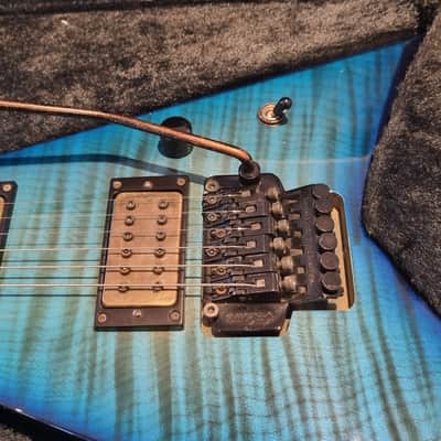 Jackson RR3 1996 Made in Japan - Transparent Blue w/Bare Knuckle Warpigs + Case image 5