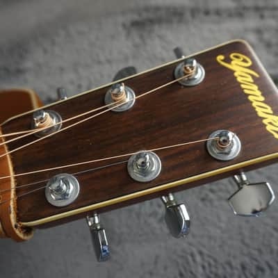 Yamaki 130 Acoustic D-28 Style Japan w/ Hard Case image 8