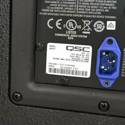QSC KW181 1000W 18" Powered Subwoofer CG015DS *ASK FOR SHIPPING* image 9