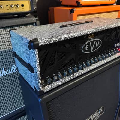 EVH 5150 III 100S 3-Channel 100-Watt Guitar Amp Head 2015 - Present - black/white gator skin imagen 7