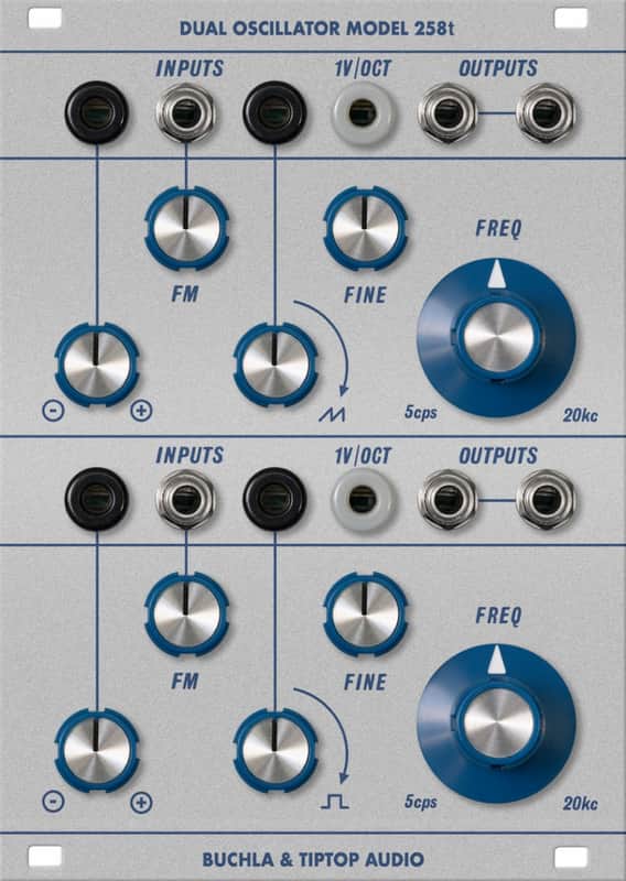 TIPTOP AUDIO BUCHLA 200 SERIES DUAL OSCILLATOR MODEL 258T : USED : [DETROIT MODULAR] image 1
