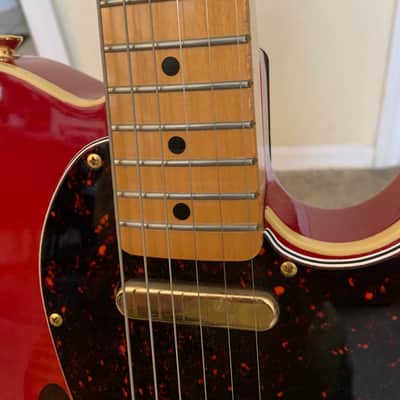 No Brand Name telecaster style semi hollow body 2000 - Red Sunburst image 6