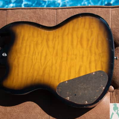 Greco SS-90 - Brown Sunburst - Killer SG w Quilt Flamed Top/Back - Made in Japan - Pro Set Up w Perfect Frets/Action/Intonation! image 3