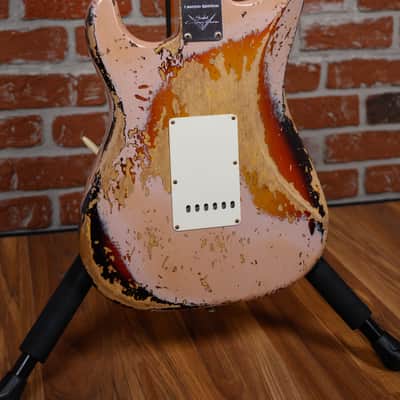 Fender Custom Shop W22 ‘59 Stratocaster Super Heavy Relic Aged Dirty Shell Pink over Chocolate 3-Tone Sunburst 2024 w/OHSC image 11