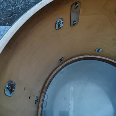 Premier 18"(Diameter)x16"(Depth) Floor Tom 1970's - White Wrap image 13