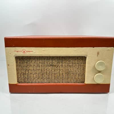 Vintage Voice of Music Record Player Model 1260 tube speaker portable retro image 3