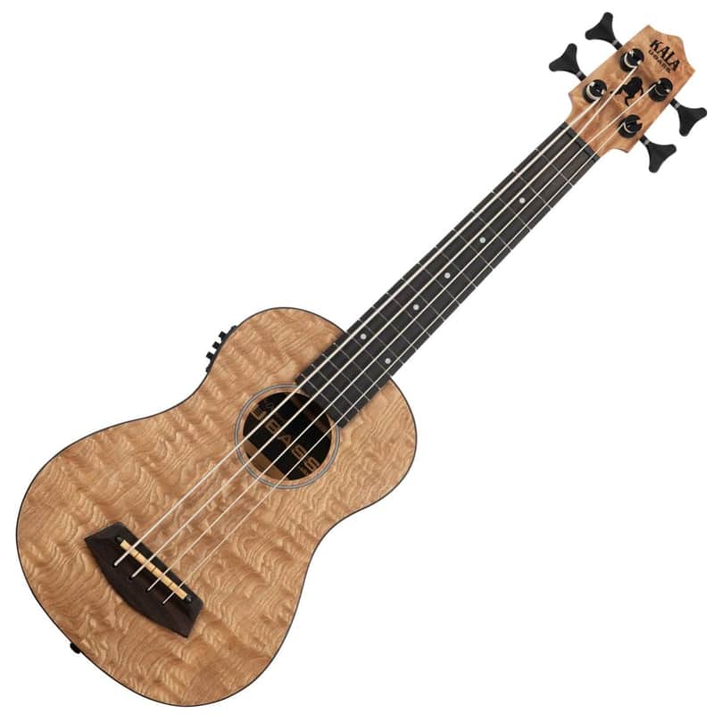 Kala Brand Quilted Ash Acoustic Electric Fretted U•BASS Ukulele image 1