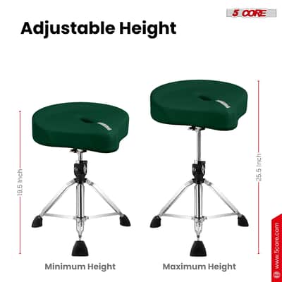 5 Core Drum Throne w 4.5" Padded Stool Adjustable Drummer Chair image 5