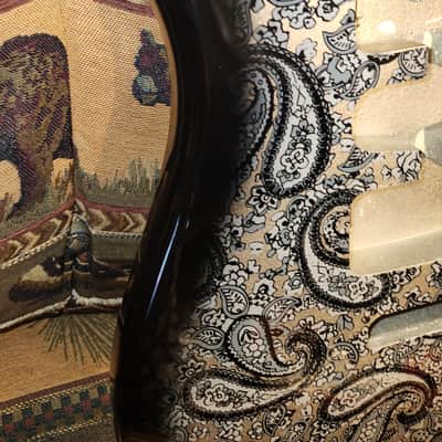 Stratocaster Style Black Paisley Guitar Body New image 5