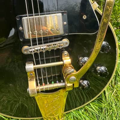Gibson Les Paul Custom W/ Bigsby (1957 Black Beauty) 1999 - Black/Ebony image 10