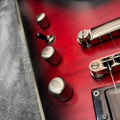 Epiphone Dave Mustaine Flying V Prophecy Electric Guitar Aged Dark Red Burst image 2