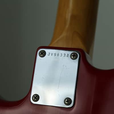 1984 Squier by Fender JV strat stratocaster MIJ Japan torino red image 12