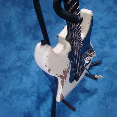 Custom Strat Nitro White Relic "Stars & Skull" 2018 image 14