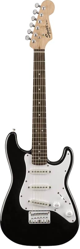 Fender Squier 3/4-Size Kids Mini Strat Electric Guitar - Black image 1