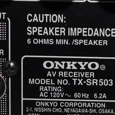 Onkyo TX-SR503 mid line home theater receiver with remote image 7