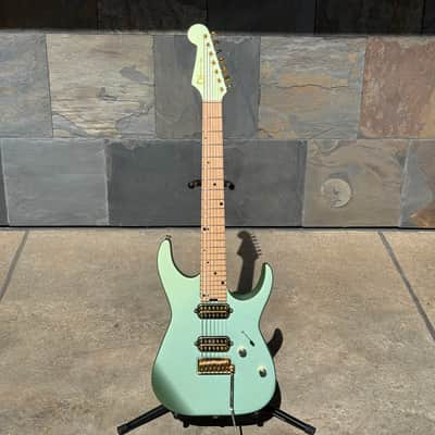 Used 2021 Angel Vivaldi Signature Pro-Mod DK24-7 Nova, Maple Fingerboard, Satin Sage Green image 3