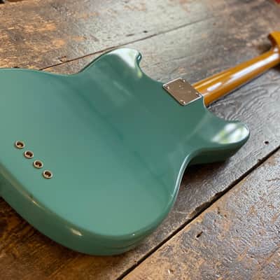 Fender Japan Rare 2002 Mustang Bass CIJ California Blue Finish image 4
