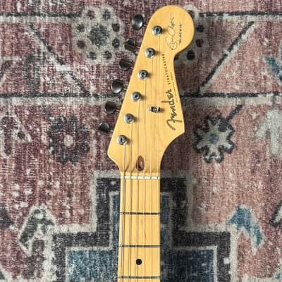 2005 Fender Eric Clapton Stratocaster Signature Artist Series Blackie Black Electric Guitar W/ Original Tweed Hardshell Case! image 11