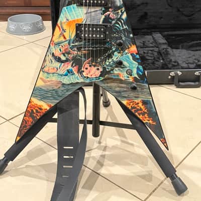 Dean VMNT Dave Mustaine "Rust in Peace" Signature Flying V – Excellent Condition – w/ Dean Hardshell Case image 1