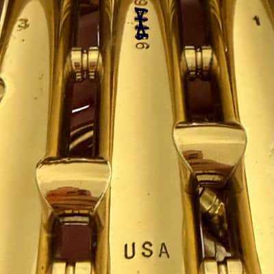 King Tempo II 603 Student/Intermediate Bb Cornet w/original case. - Lacquered Brass image 4